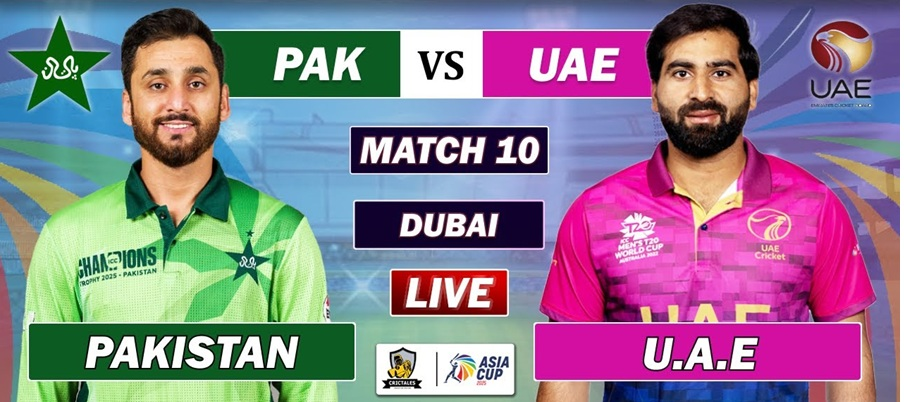 Pakistan vs UAE Match 10 Asia Cup 2025